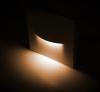 Lisca Aluminium White Square LED Step or Wall Light IP65